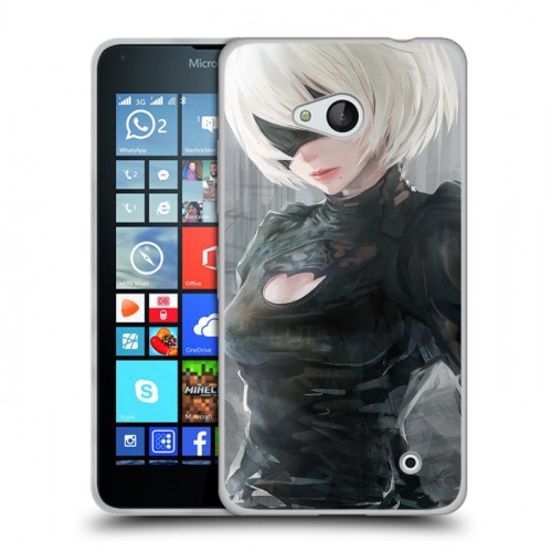 Дизайнерский пластиковый чехол для Microsoft Lumia 640 NieR:Automata