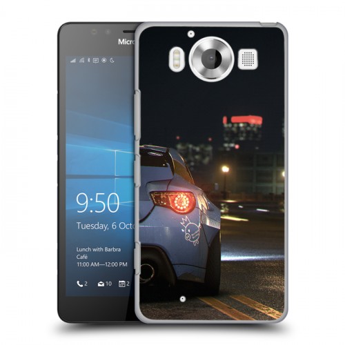 Дизайнерский пластиковый чехол для Microsoft Lumia 950 Need For Speed