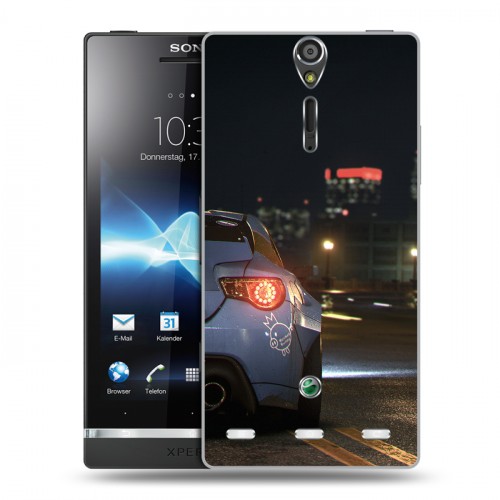 Дизайнерский пластиковый чехол для Sony Xperia S Need For Speed