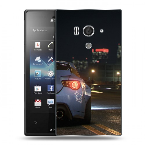 Дизайнерский пластиковый чехол для Sony Xperia acro S Need For Speed