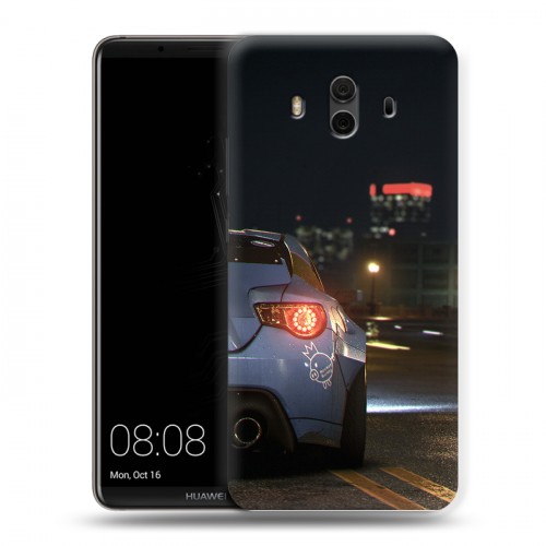 Дизайнерский пластиковый чехол для Huawei Mate 10 Need For Speed