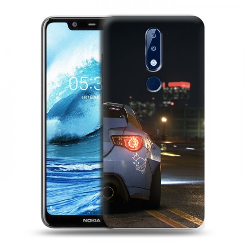 Дизайнерский пластиковый чехол для Nokia 5.1 Plus Need For Speed