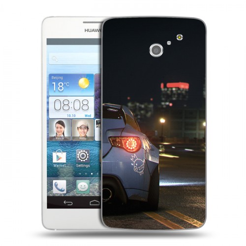 Дизайнерский пластиковый чехол для Huawei Ascend D2 Need For Speed