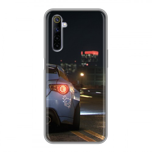 Дизайнерский силиконовый чехол для Realme 6 Need For Speed