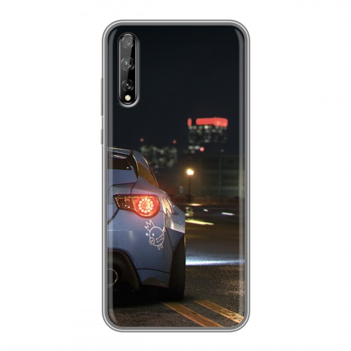 Дизайнерский силиконовый чехол для Huawei Y8p Need For Speed