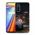 Дизайнерский силиконовый с усиленными углами чехол для Realme 7 Need For Speed