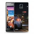 Дизайнерский пластиковый чехол для Huawei Ascend P1 Need For Speed