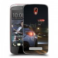 Дизайнерский пластиковый чехол для HTC Desire 500 Need For Speed