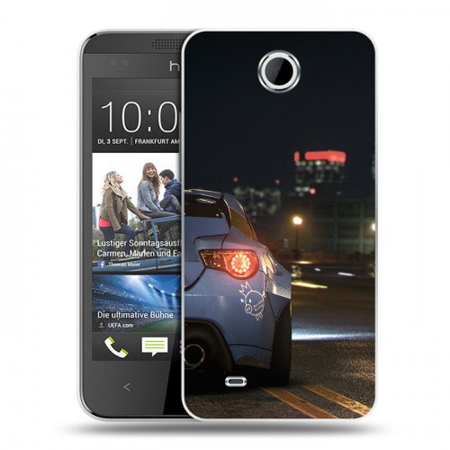 Дизайнерский пластиковый чехол для HTC Desire 300 Need For Speed