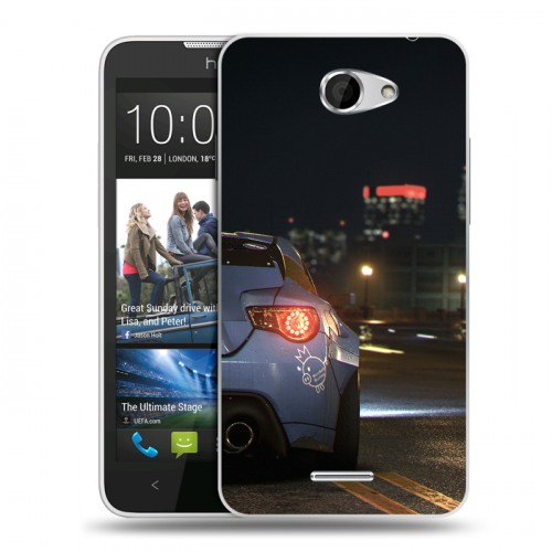 Дизайнерский пластиковый чехол для HTC Desire 516 Need For Speed