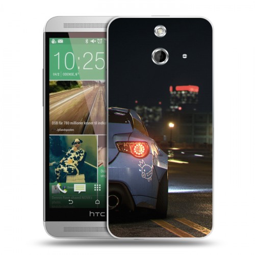 Дизайнерский пластиковый чехол для HTC One E8 Need For Speed