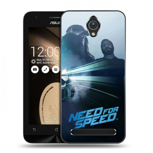 Дизайнерский пластиковый чехол для ASUS Zenfone Go Need For Speed