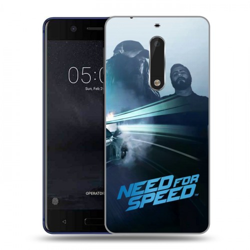 Дизайнерский пластиковый чехол для Nokia 5 Need For Speed