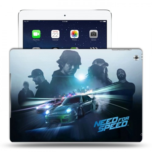 Дизайнерский силиконовый чехол для Ipad (2017) Need For Speed