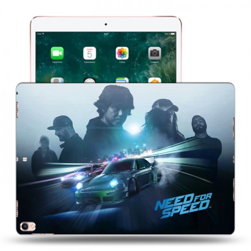 Дизайнерский силиконовый чехол для Ipad Pro 10.5 Need For Speed