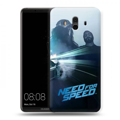 Дизайнерский пластиковый чехол для Huawei Mate 10 Need For Speed