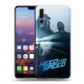 Дизайнерский силиконовый с усиленными углами чехол для Huawei P20 Pro Need For Speed