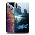 Дизайнерский силиконовый чехол для Iphone Xs Max Need For Speed