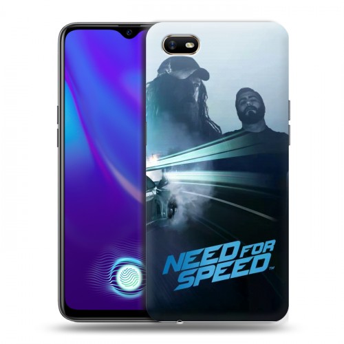 Дизайнерский силиконовый с усиленными углами чехол для OPPO A1k Need For Speed