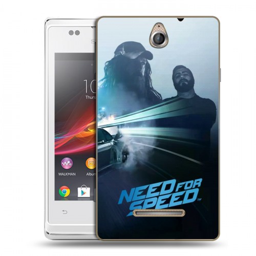 Дизайнерский пластиковый чехол для Sony Xperia E Need For Speed