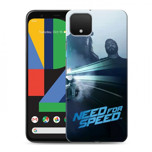 Дизайнерский пластиковый чехол для Google Pixel 4 Need For Speed