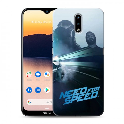 Дизайнерский силиконовый чехол для Nokia 2.3 Need For Speed