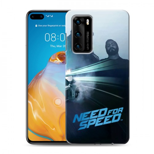 Дизайнерский пластиковый чехол для Huawei P40 Need For Speed