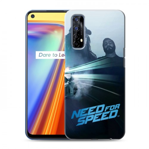 Дизайнерский силиконовый с усиленными углами чехол для Realme 7 Need For Speed