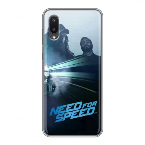 Дизайнерский пластиковый чехол для Samsung Galaxy A02 Need For Speed