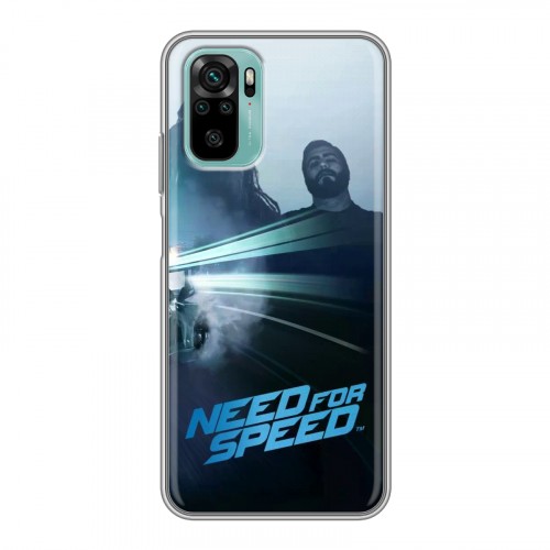 Дизайнерский силиконовый чехол для Xiaomi RedMi Note 10 Need For Speed