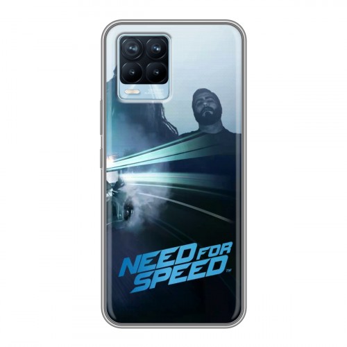 Дизайнерский силиконовый чехол для Realme 8 Need For Speed