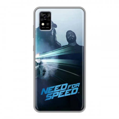 Дизайнерский силиконовый чехол для ZTE Blade A31 Need For Speed