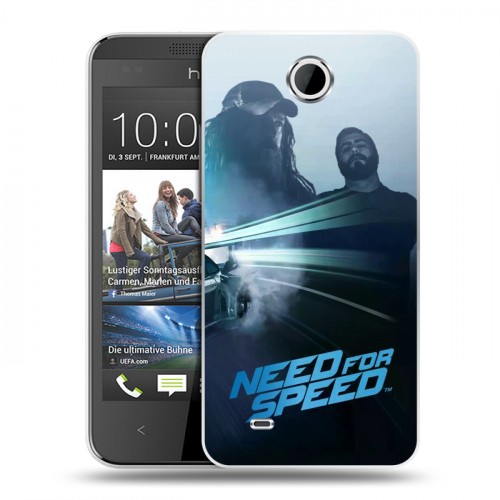 Дизайнерский пластиковый чехол для HTC Desire 300 Need For Speed