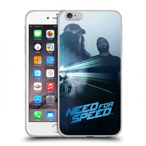 Дизайнерский силиконовый чехол для Iphone 6 Plus/6s Plus Need For Speed