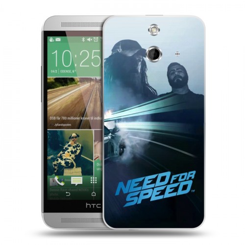 Дизайнерский пластиковый чехол для HTC One E8 Need For Speed