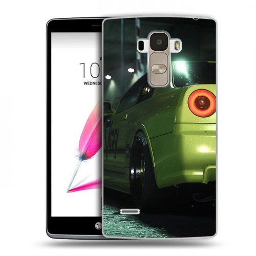 Дизайнерский пластиковый чехол для LG G4 Stylus Need For Speed