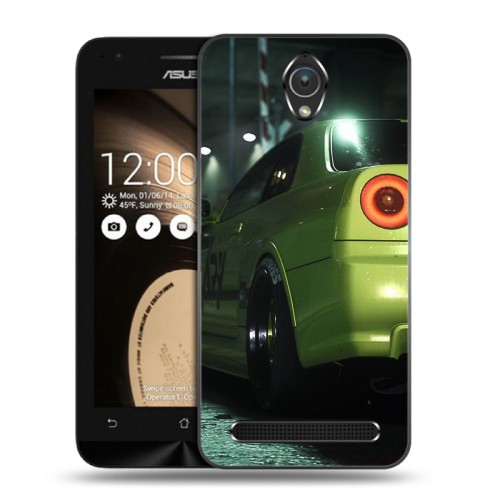 Дизайнерский пластиковый чехол для ASUS Zenfone Go Need For Speed