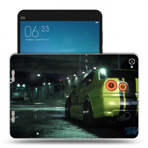 Дизайнерский силиконовый чехол для Xiaomi Mi Pad 2 Need For Speed