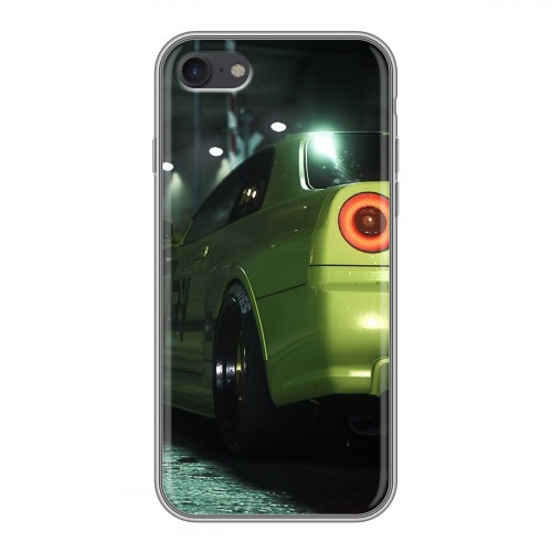 Дизайнерский силиконовый с усиленными углами чехол для Iphone 7 Need For Speed