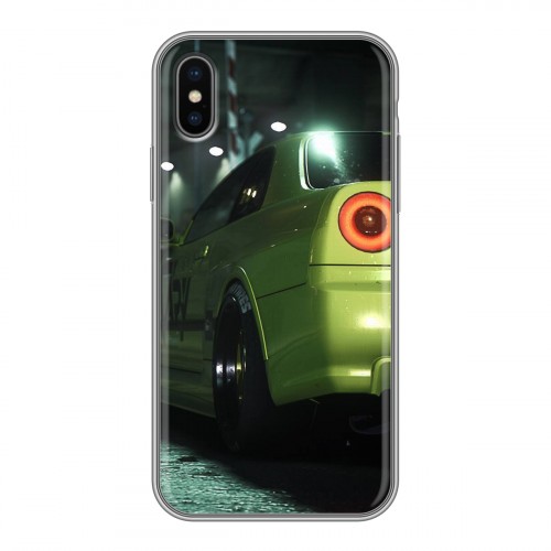 Дизайнерский силиконовый чехол для Iphone x10 Need For Speed