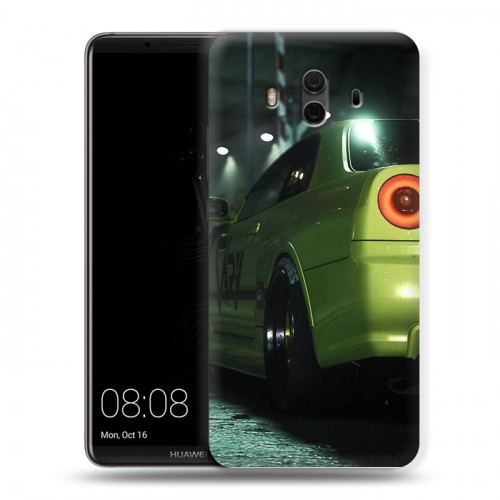 Дизайнерский пластиковый чехол для Huawei Mate 10 Need For Speed