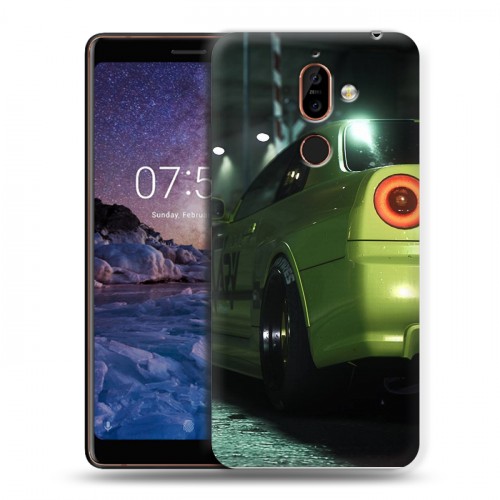 Дизайнерский пластиковый чехол для Nokia 7 Plus Need For Speed