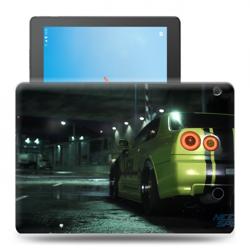 Дизайнерский силиконовый чехол для Lenovo Tab M10 Need For Speed