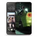 Дизайнерский пластиковый чехол для HTC Desire 700 Need For Speed