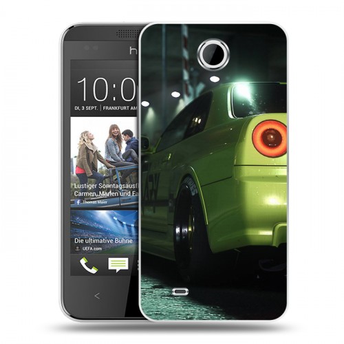 Дизайнерский пластиковый чехол для HTC Desire 300 Need For Speed