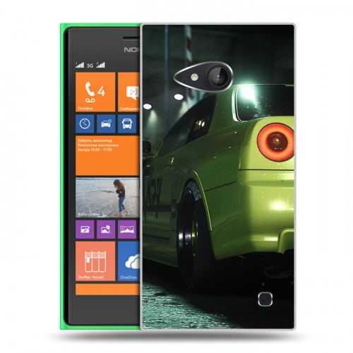 Дизайнерский пластиковый чехол для Nokia Lumia 730/735 Need For Speed