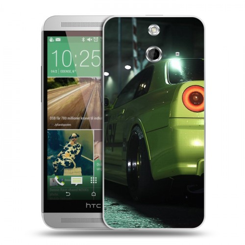 Дизайнерский пластиковый чехол для HTC One E8 Need For Speed