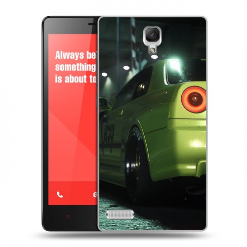 Дизайнерский силиконовый чехол для Xiaomi RedMi Note Need For Speed