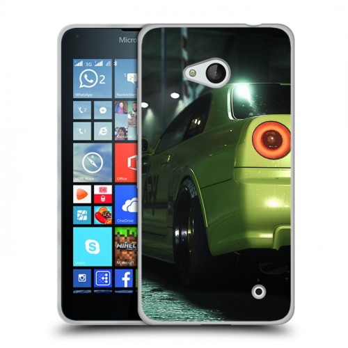 Дизайнерский пластиковый чехол для Microsoft Lumia 640 Need For Speed