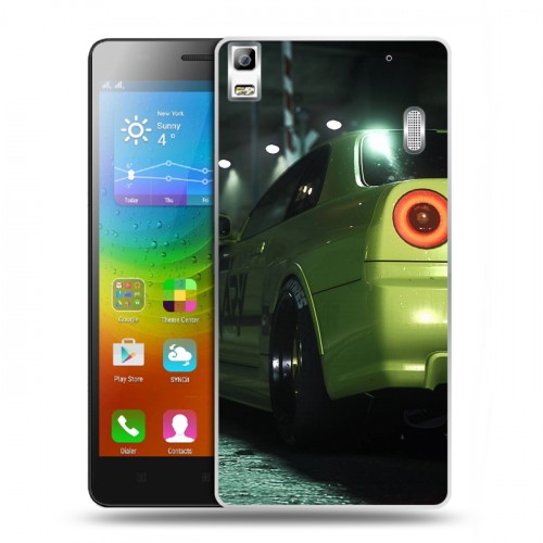 Дизайнерский пластиковый чехол для Lenovo A7000 Need For Speed